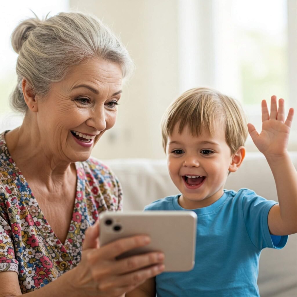 Grandparent video call