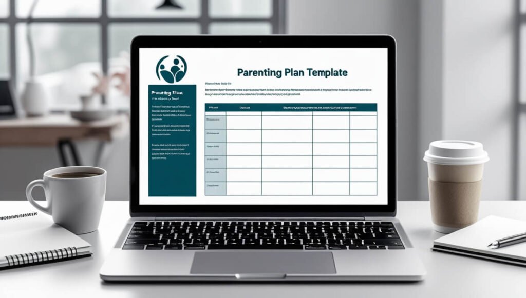 parenting plan template for easy co-parenting.