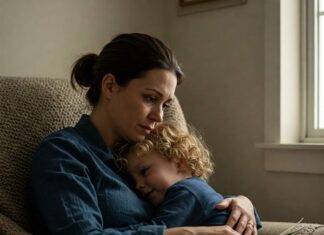 Burnt Out? Reclaiming Joy with Positive Parenting in Tough Times Parent and child share a gentle, comforting moment