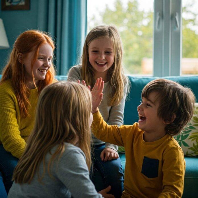 showcasing positive sibling relationships. showcasing positive sibling relationships.