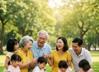 Why Grandparents Play a Critical Role in Today’s Parenting World Multigenerational family enjoying a joyful picnic in a park