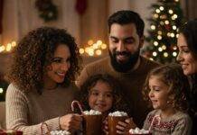 Top 10 Holiday Family Activities That Create Lasting Memories Family having a hot chocolate party