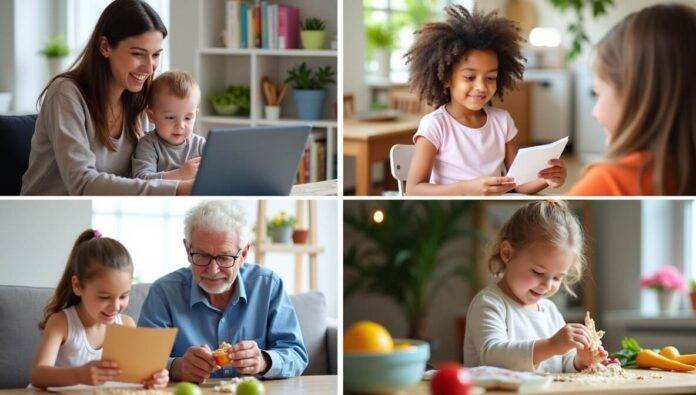 Modern grandparenting collage Modern grandparenting collage