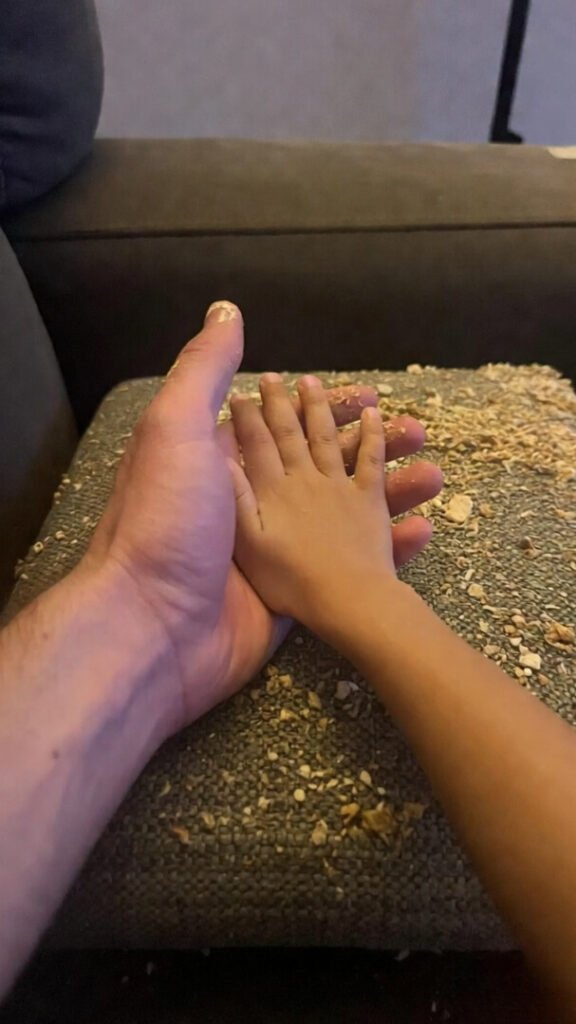 Couch cushion battlefield – breathing together through the mess