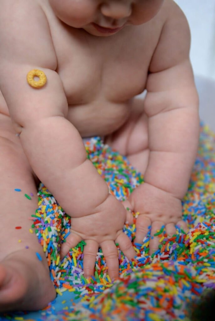 Cheerio battle scar on toddler's sleeve