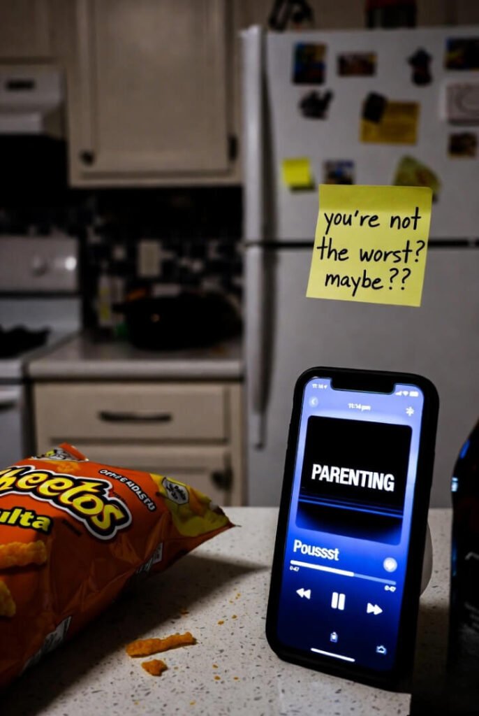 Kitchen counter confession: "not the worst? maybe??"